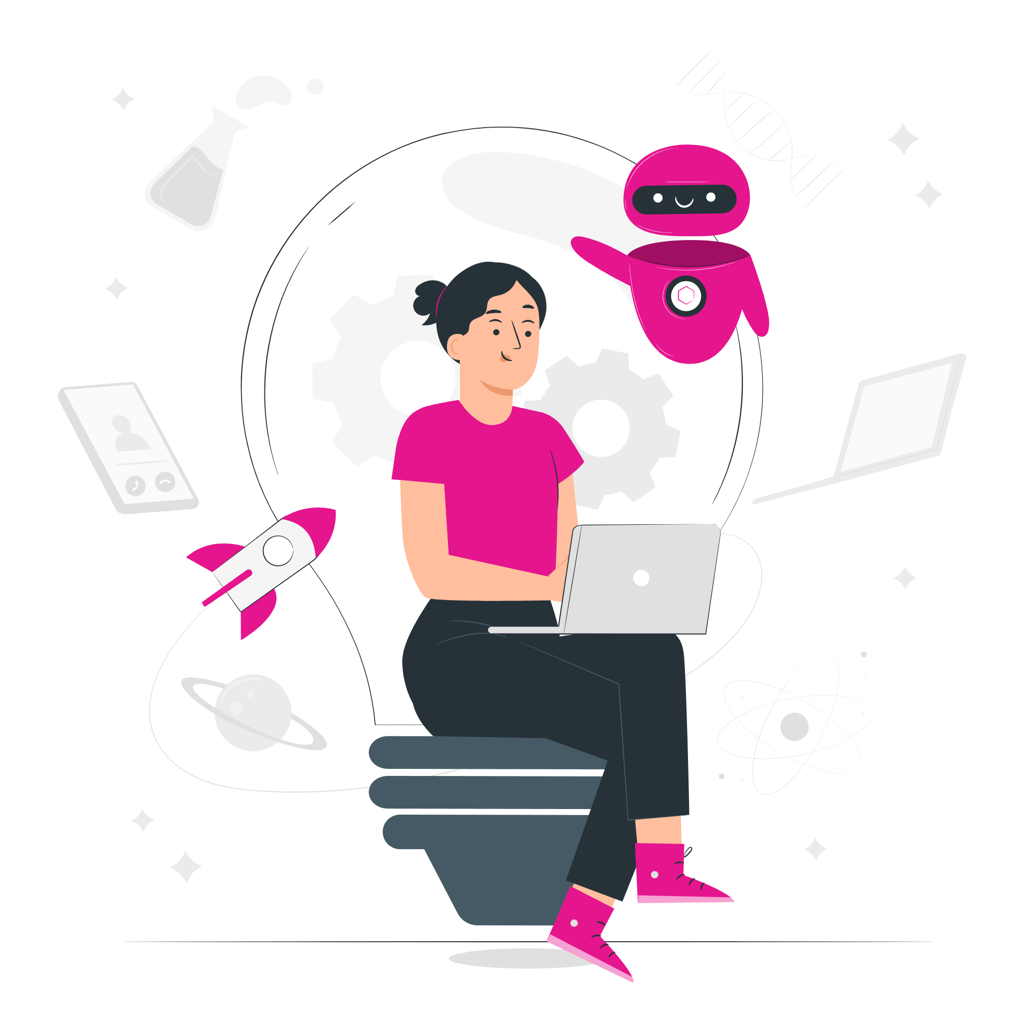 AI analyzing business data and triggering real-time decisions